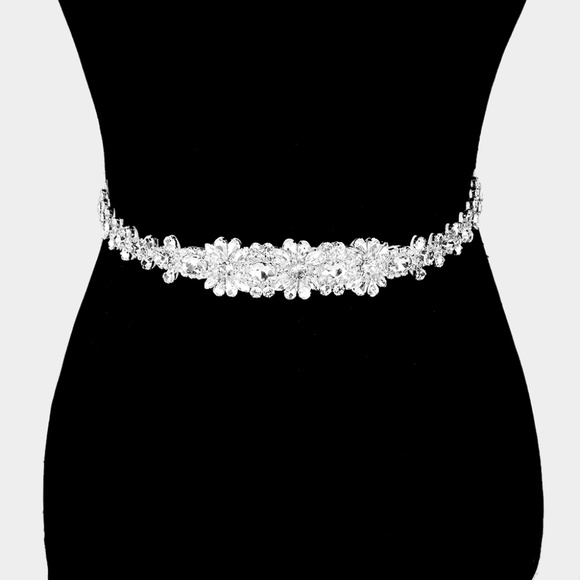Accessories - Crystal Sash Ribbon Bridal Wedding Belt